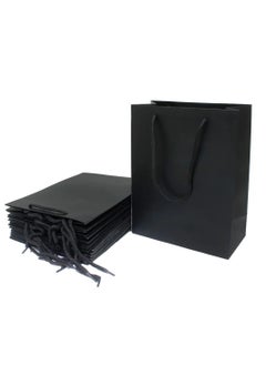 بريما طقم أكياس هدايا فاخرة أسود مكون من 6 قطعة 9.5x19.5x24.5 سم  - Image 1