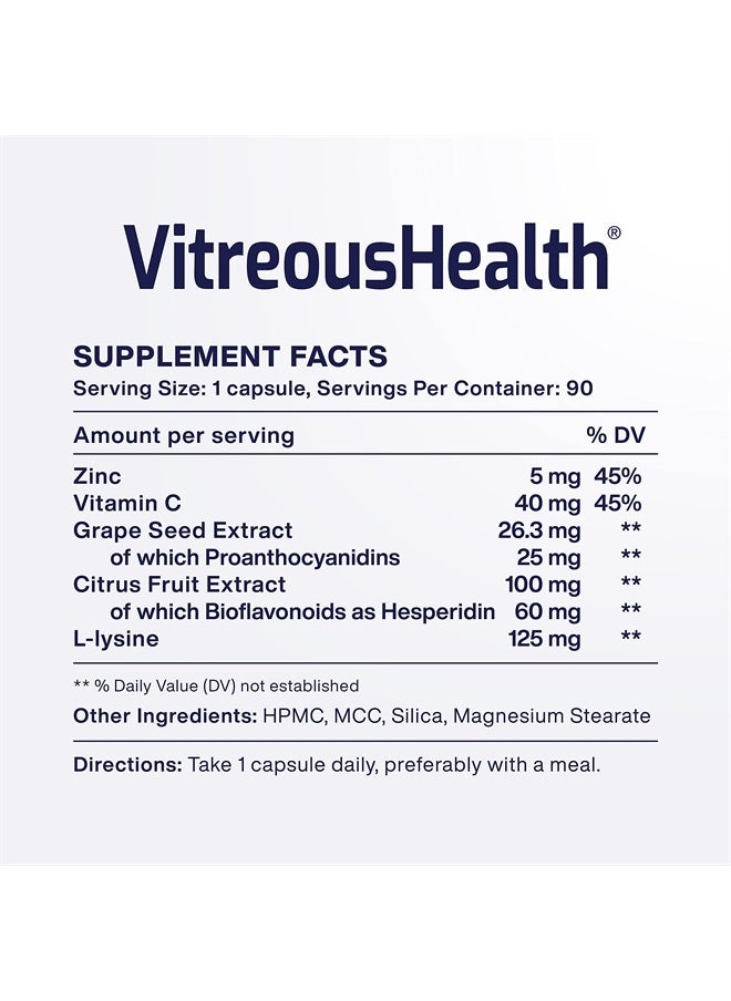 Macuhealth - VitreousHealth Evidence-Based Eye Supplement - 90 Capsules - Image 1