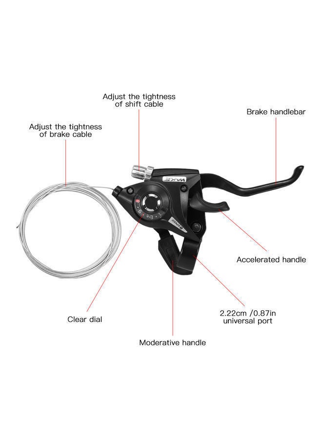 NIBEMINENT 2-Piece Bicycle Speed Shifter with Brake Cable - Image 3