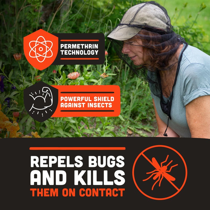 Ben's InvisiNet Xtra with Insect Shield - Comfortable Bug-Repelling Net with Permethrin & Drop Neck Design - High-Visibility Head Net with Pull String Sack - Image 3