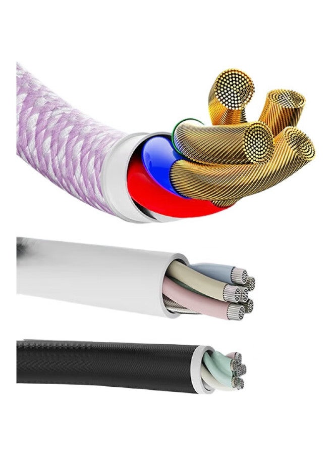 Rock كابل شحن روك أبل، كابل بيانات، شحن سريع Pd33W، Type-C إلى Lightning، لجهاز آيباد تابلت، آيفون 14 بلس/13 برو ماكس/12/11، 1.2 متر، أسود - Image 1