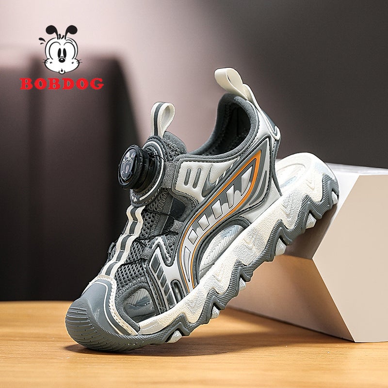 Babu Bean Children'S Sandals Boys Style Baotou 2025 Soft Bottom Non-Slip Sandals For Boys Middle And Big Children - Image 4
