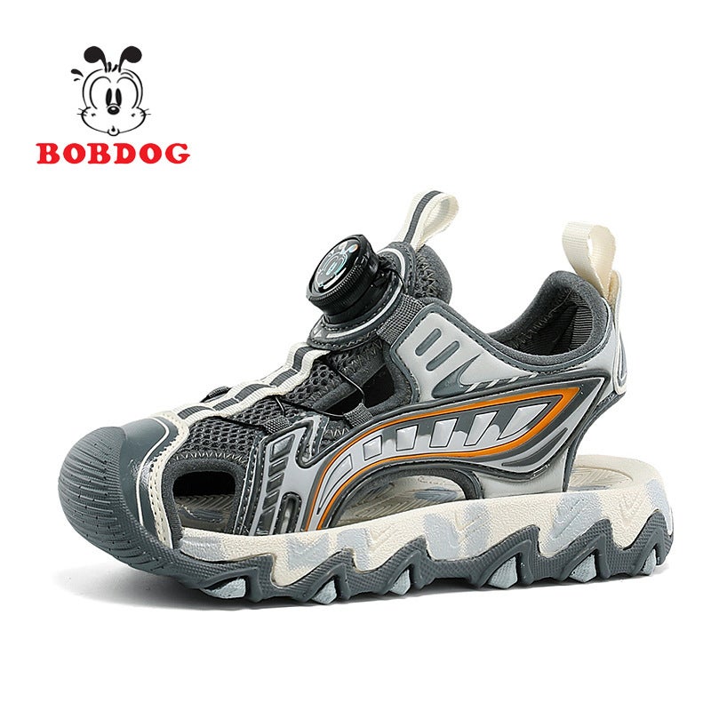 Babu Bean Children'S Sandals Boys Style Baotou 2025 Soft Bottom Non-Slip Sandals For Boys Middle And Big Children - Image 1