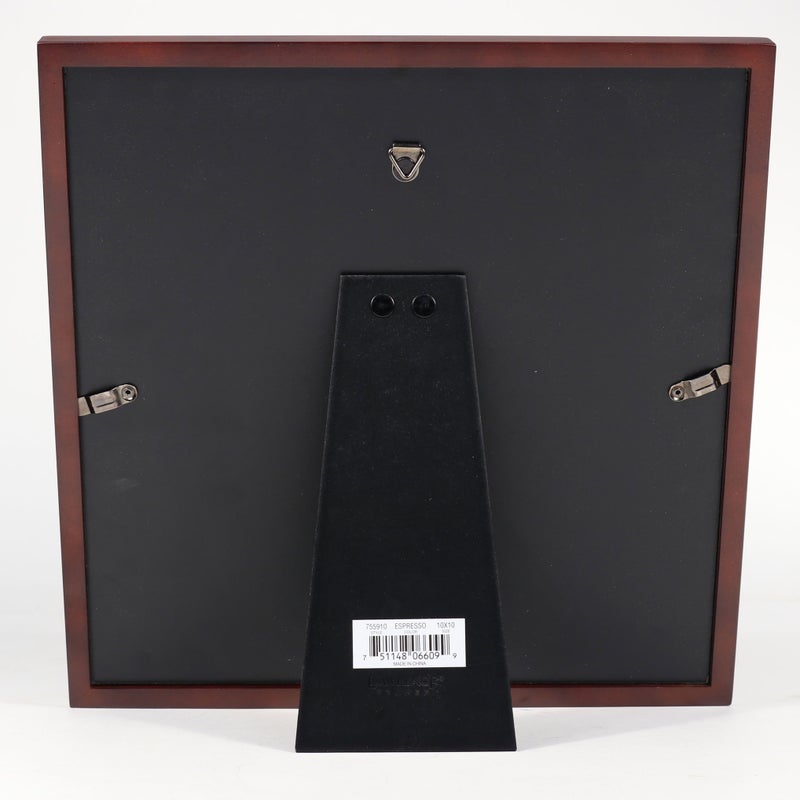 Lawrence Frames 755910 Espresso Wood Picture Frame, Dark Walnut, 10x10 - Image 3