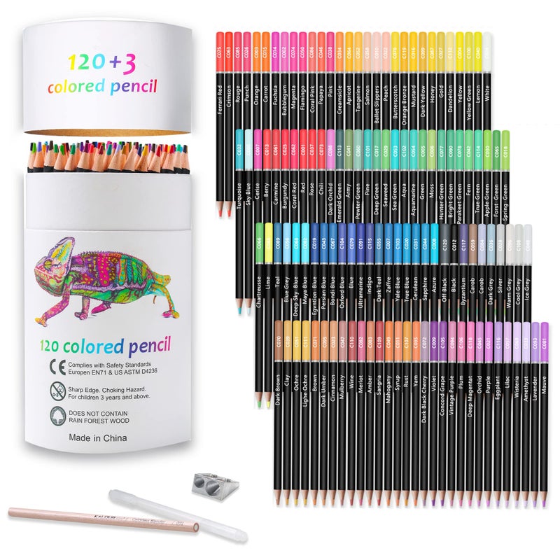 KALOUR Premium Colored Pencils,Set of 120 Colors,Artists Soft Core with Vibrant Color,Ideal for Drawing Sketching Shading,Coloring Pencils for Adults Beginners kids - Image 1
