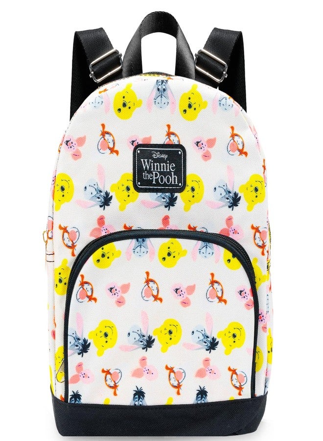 Fast Forward Disney Winnie the Pooh Mini Backpack - 10" Canvas Disney Pooh Backpack with Front Pocket | Women, Teens, Kids - Image 1