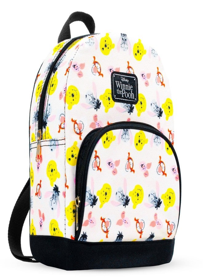 Fast Forward Disney Winnie the Pooh Mini Backpack - 10" Canvas Disney Pooh Backpack with Front Pocket | Women, Teens, Kids - Image 2