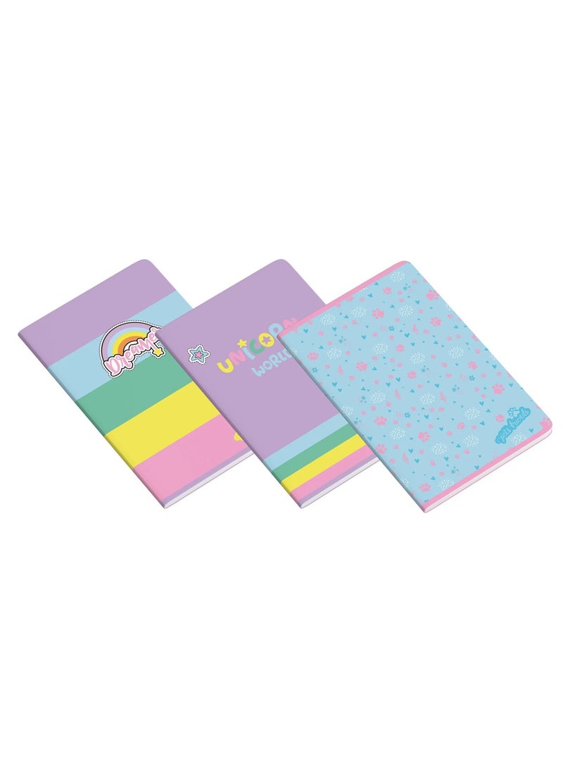 Ambar 1-Piece A5 Size Paper Cover Notebook Single Lined Ruling Assorted Designs - Image 4
