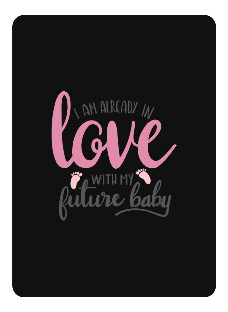 Theodor Protective Flip Case For Huawei MatePad Pro 11 (2022) With Trifold Stand Auto Wake Sleep Shockproof Cover I am already in love with my future baby copy - Image 1
