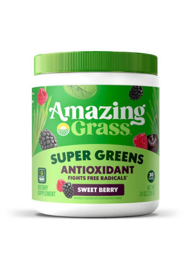 Amazing Grass, Super Greens, Antioxidant, Sweet Berry, 700 g - Image 3