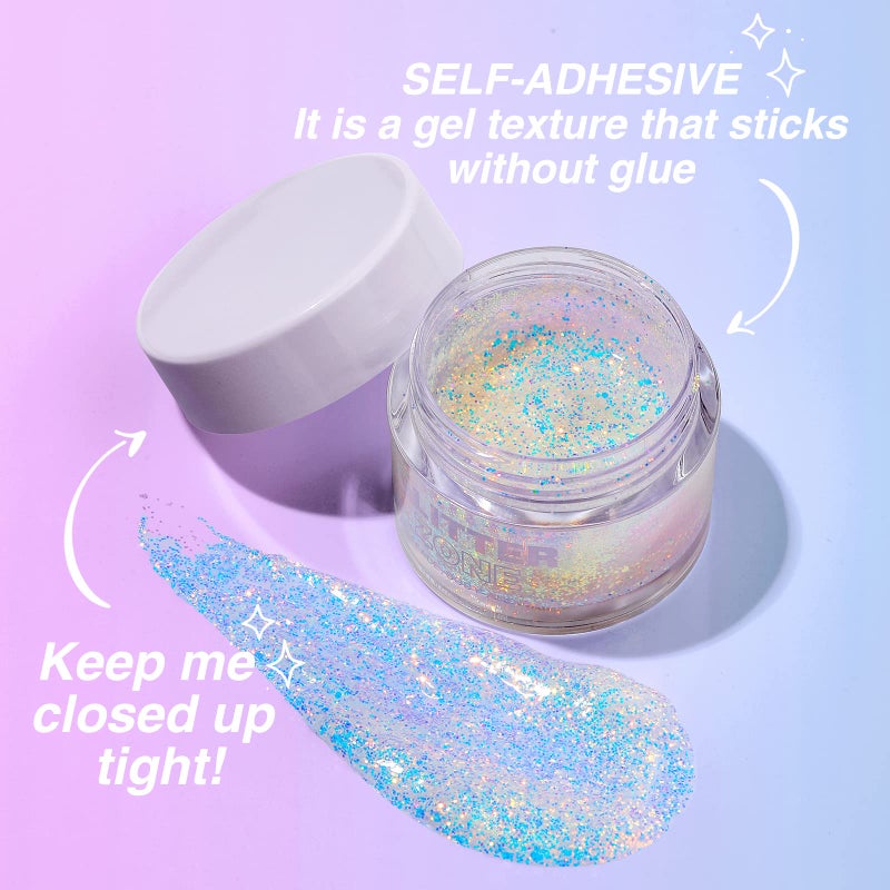 BestLand Holographic Body Glitter Gel - Cosmetic-Grade, Color Changing Halloween Glitter Makeup for Face, Body, and Hair, Safe and Easy to Use, Perfect for Festivals Parties (01 Golden Mirage) - Image 4
