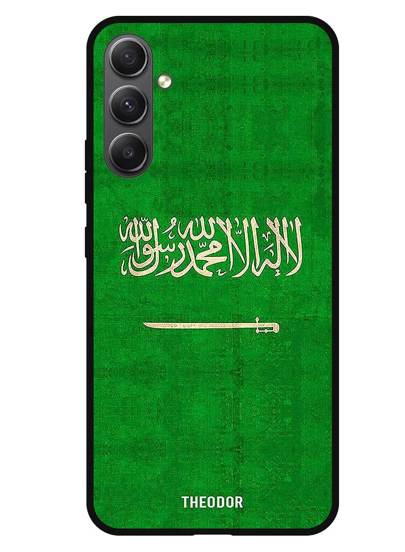 Theodor Protective Case Anti Scratch Shock Proof Bumper Cover For Samsung Galaxy A34 Saudi Vintage - Image 1