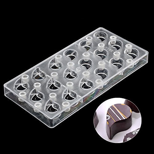 GRAINRAIN Chocolate Transfer Sheet Mold Polycarbonate Chocolate Mold DIY Handmade Chocolate Magnetic Chocolate Mold Candy Mould Oblong Shaped (19326) - Image 2