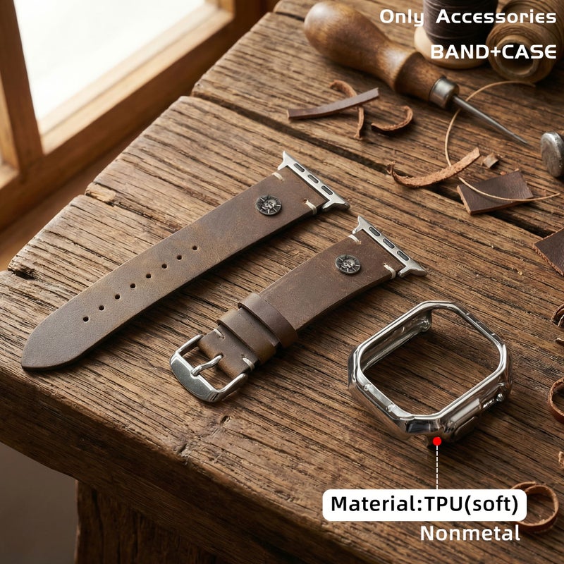 Compatible With Ultra Band 49mm 46mm 45mm 44mm 42mm For iWatch Series 10 9 8 7 6 5 4 3 2 1 SE Black - Image 5