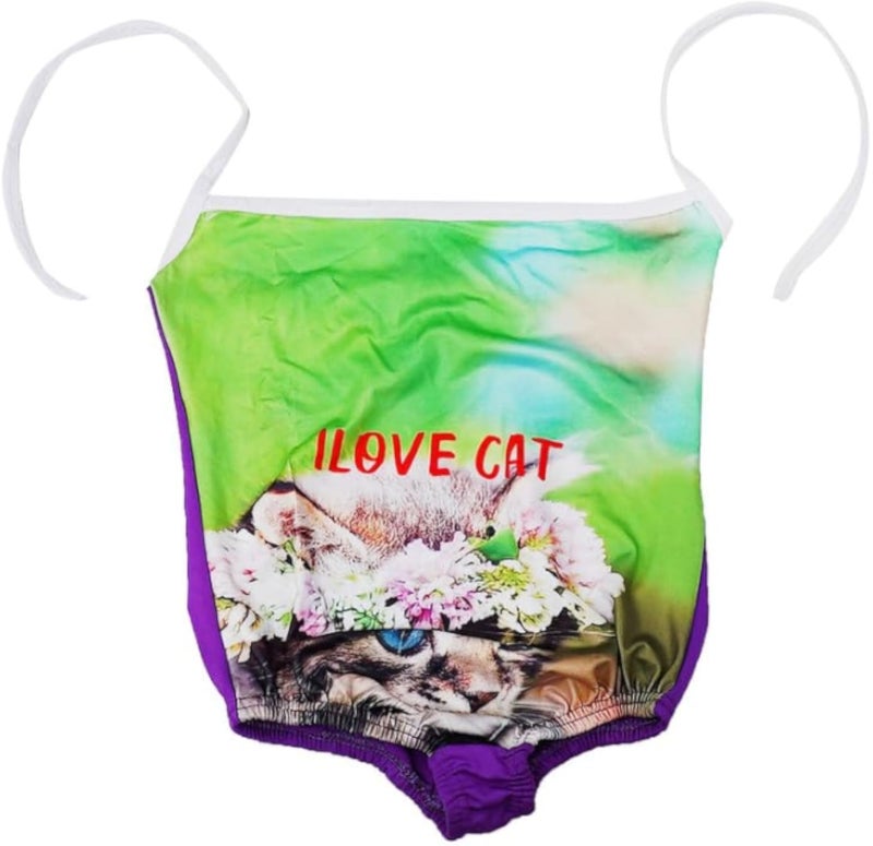 Perfect M-704-123 Girls Cut Out Swimsuit 3 Years 4 Years - Multi Color