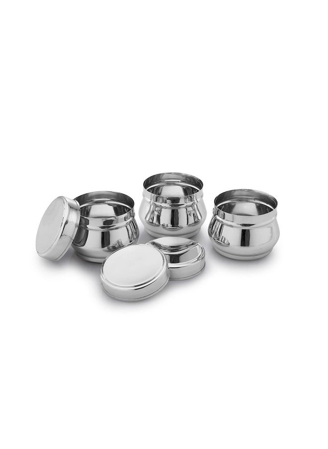 Expresso - Expresso Stainless Steel Small/Mini Box Dabba/Container/Storage Box, Capacity-150Ml Each, Set Of 3, Silver - Image 1