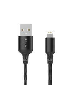Celebrat Celebrat CB-32 Portable USB To Lightning Fast Charge And Data Transmission Cable With Braided wire Design And Practical Fits Iphone 2.4A /480mbps /1000mm - Black  - Image 2