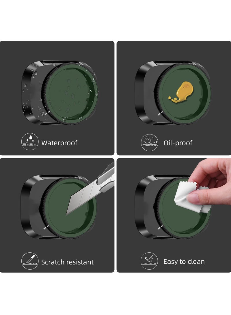 SOLARAE Mini 4 Pro Filters Set Accessories, 6 Pack CPL, ND8/PL, ND16/PL, ND32/PL, ND64/PL, ND128/PL Neutral Density Filter Compatible with DJI Mini 4 Pro Drone Lens Accessory (Aluminum Alloy Frame) - Image 2