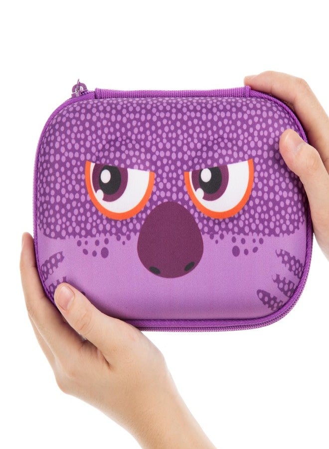 ZIPIT Wildlings Pencil Box for Girls, Large Capacity Cute Pencil Case for School, Stationery Organizer Box, Purple - Image 5