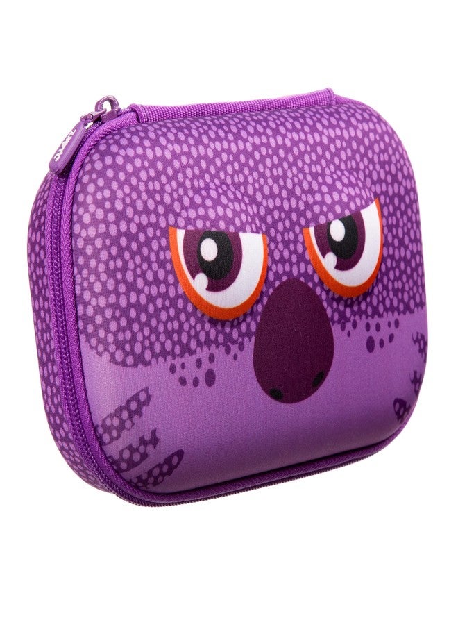 ZIPIT Wildlings Pencil Box for Girls, Large Capacity Cute Pencil Case for School, Stationery Organizer Box, Purple - Image 1