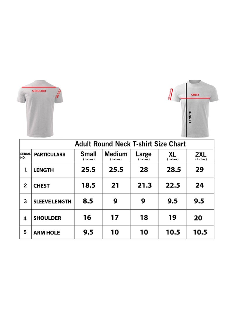 برينت شوب فور مي تي شيرت برقبة دائرية للبالغين للرجال من القطن الخالص الممشط للغاية للرجال، رقبة دائرية للرجال، مقاس مريح، قمصان عادية من القماش المسامي للرجال - Image 5