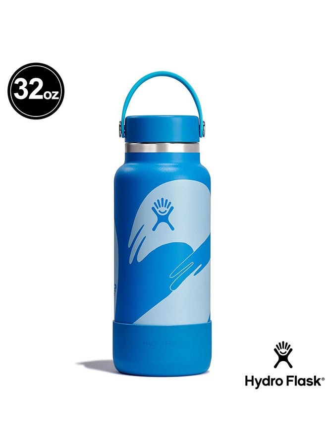 Hydro Flask Ty Williams 32oz Stainless Steel Wide Mouth Limited Edition TempShield Leakproof Water Bottle BPA-Free, Non-Toxic - Image 1