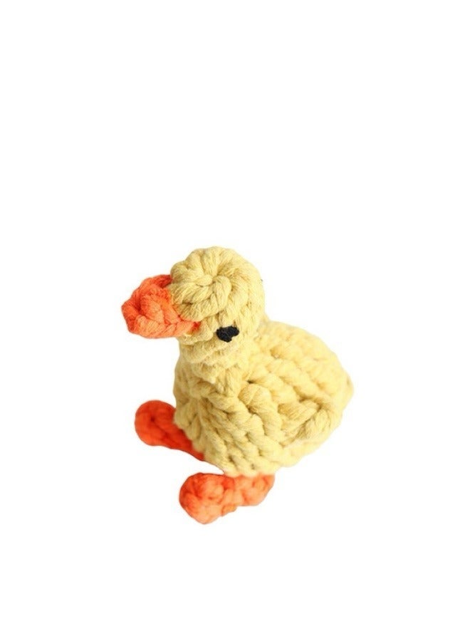 Dog Toys Chew Toy Cotton Dog Toy for Dogs Animal Shape Pet Toys for Large Small Dogs Teeth Clean Toy Interactive Puppy Cats（Duck）