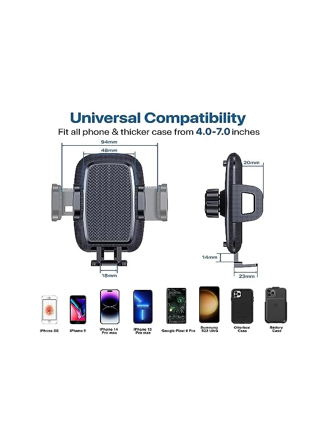 Green Tiger Ultra Stable Generation Car Phone Holder for Air Vent, Shakeproof Phone Holder Car Car Mobile Holder Compatible with iPhone 14 Pro Max 13 12 11, Samsung S23, Xiaomi, ONEPLUS, Google, HUAWEI - Image 4