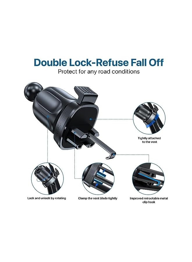 Green Tiger Ultra Stable Generation Car Phone Holder for Air Vent, Shakeproof Phone Holder Car Car Mobile Holder Compatible with iPhone 14 Pro Max 13 12 11, Samsung S23, Xiaomi, ONEPLUS, Google, HUAWEI - Image 3