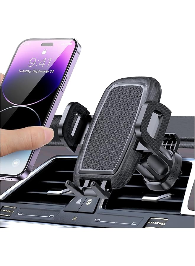 Green Tiger Ultra Stable Generation Car Phone Holder for Air Vent, Shakeproof Phone Holder Car Car Mobile Holder Compatible with iPhone 14 Pro Max 13 12 11, Samsung S23, Xiaomi, ONEPLUS, Google, HUAWEI - Image 1