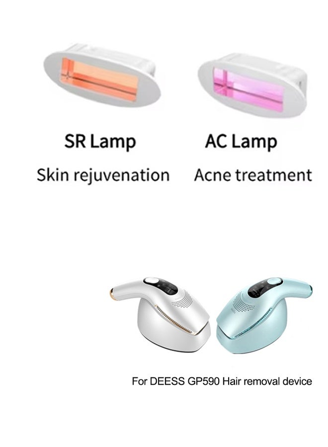 DEESS One AC Lamp（Acne treatment）& One SR Lamp (Skin rejuvenation) Used for DEESS GP590 Permanent Hair Removal Device - Image 1