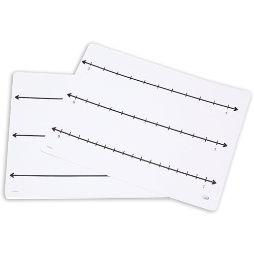 Didax-211769 Write-On/Wipe-Off Fraction Number Line Mats,Multi,11.5 x 12 x .38 inches White - Image 2