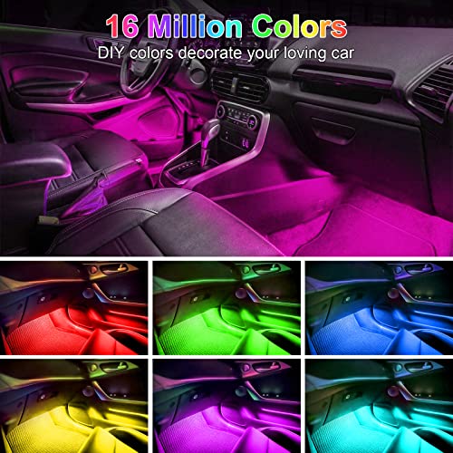 FCPVHOY Car Led Lights Interior with Smart APP Control, Sync Music,DIY Mode,Multicolor led Car Interior Light Kits,5V USB Led Lights for Cars, Trucks, SUVs - Image 2