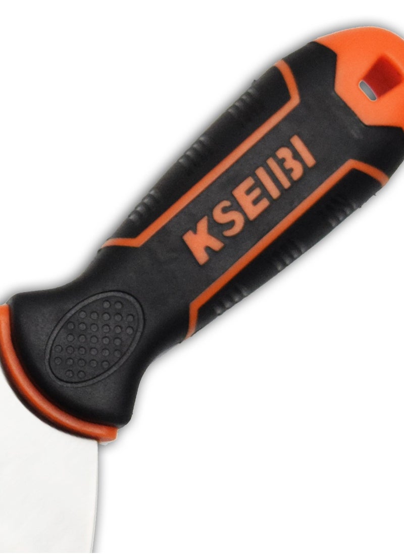 KSEIBI Crown Scraper with Pro grip Handle, Steel Paint Remover Scraper Tool, Paint Tool, Metal Spackle Scraper for Removing Drywall Paint, Caulk, Wood, Wallpaper, Home Improvement and Scraping Mud.  - Image 5