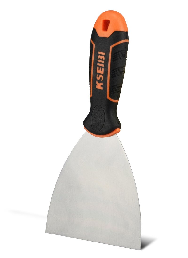 KSEIBI Crown Scraper with Pro grip Handle, Steel Paint Remover Scraper Tool, Paint Tool, Metal Spackle Scraper for Removing Drywall Paint, Caulk, Wood, Wallpaper, Home Improvement and Scraping Mud.  - Image 2