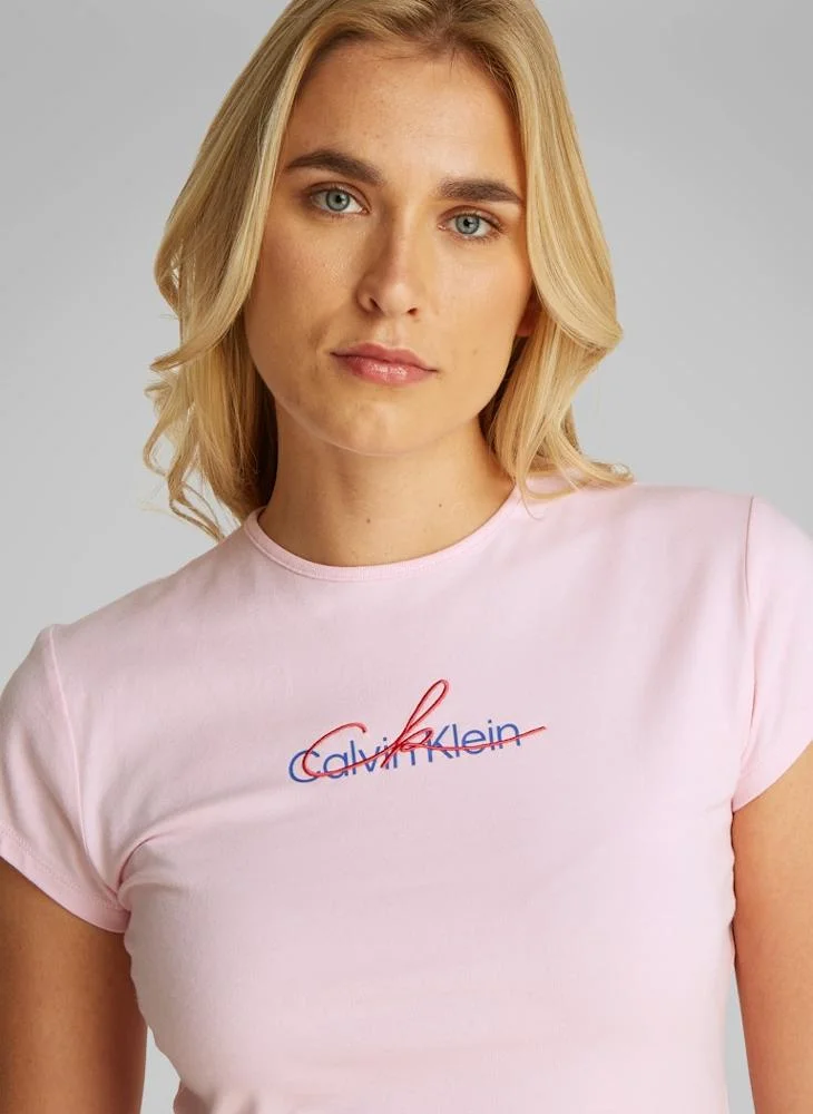 Calvin Klein Jeans Logo Crew Neck T-Shirt
