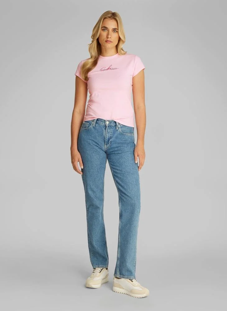 Calvin Klein Jeans Logo Crew Neck T-Shirt