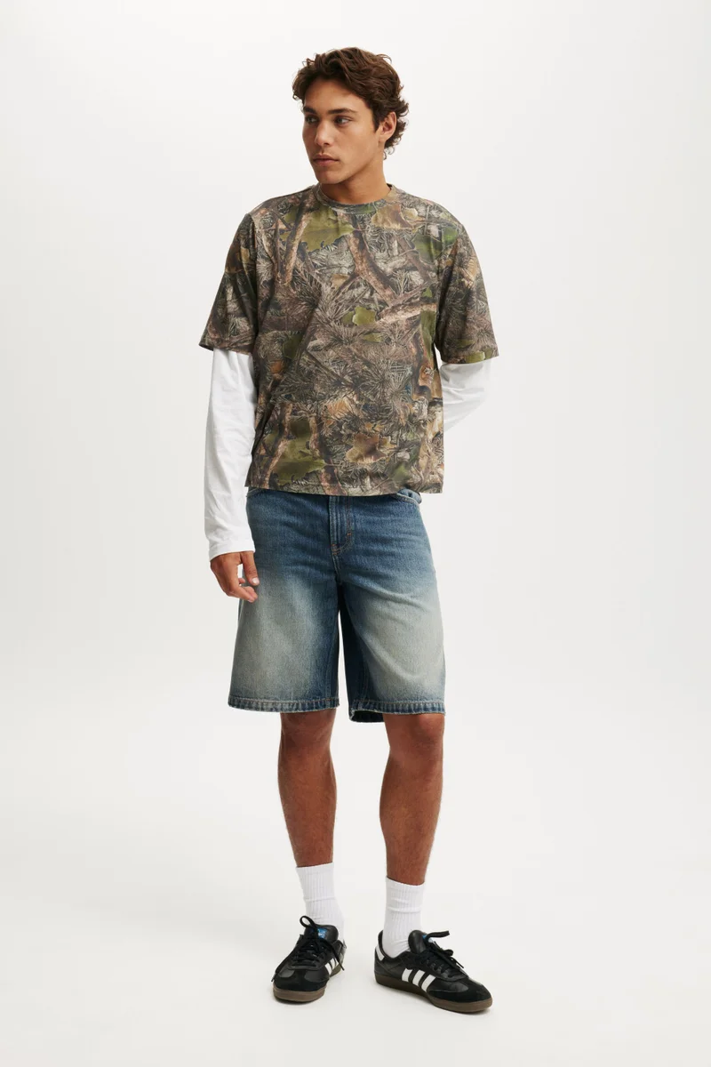 كوتون اون Baggy Denim Short