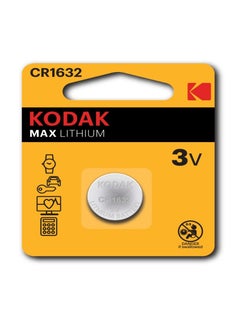 Kodak 2-Pieces KODAK MAX CR1632 Lithium 3V Batteries  - Image 1