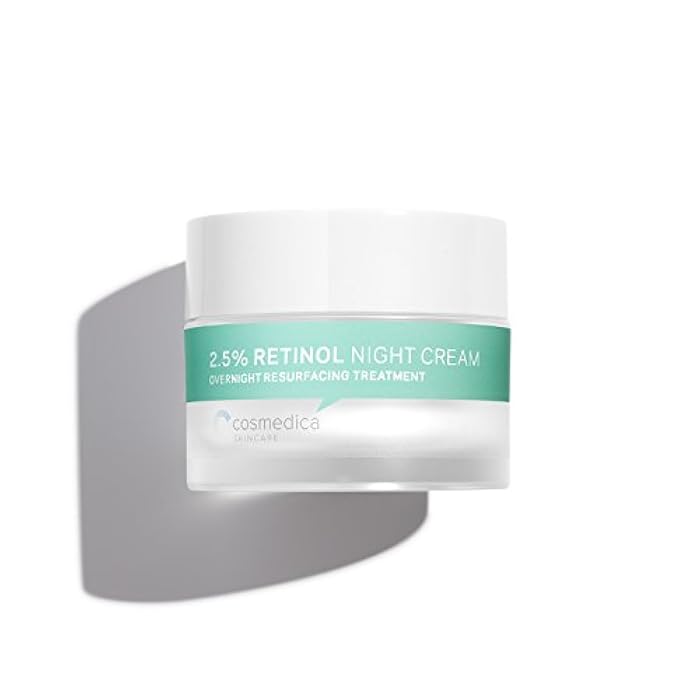 Cosmedica Skincare Retinol Night Cream - Daily Moisturizing Facial Lotion Night Cream. The best Retinol Cream with Vit A and Hyaluronic Acid to target skin concerns from Acne to Wrinkles (1.7oz) - Image 5