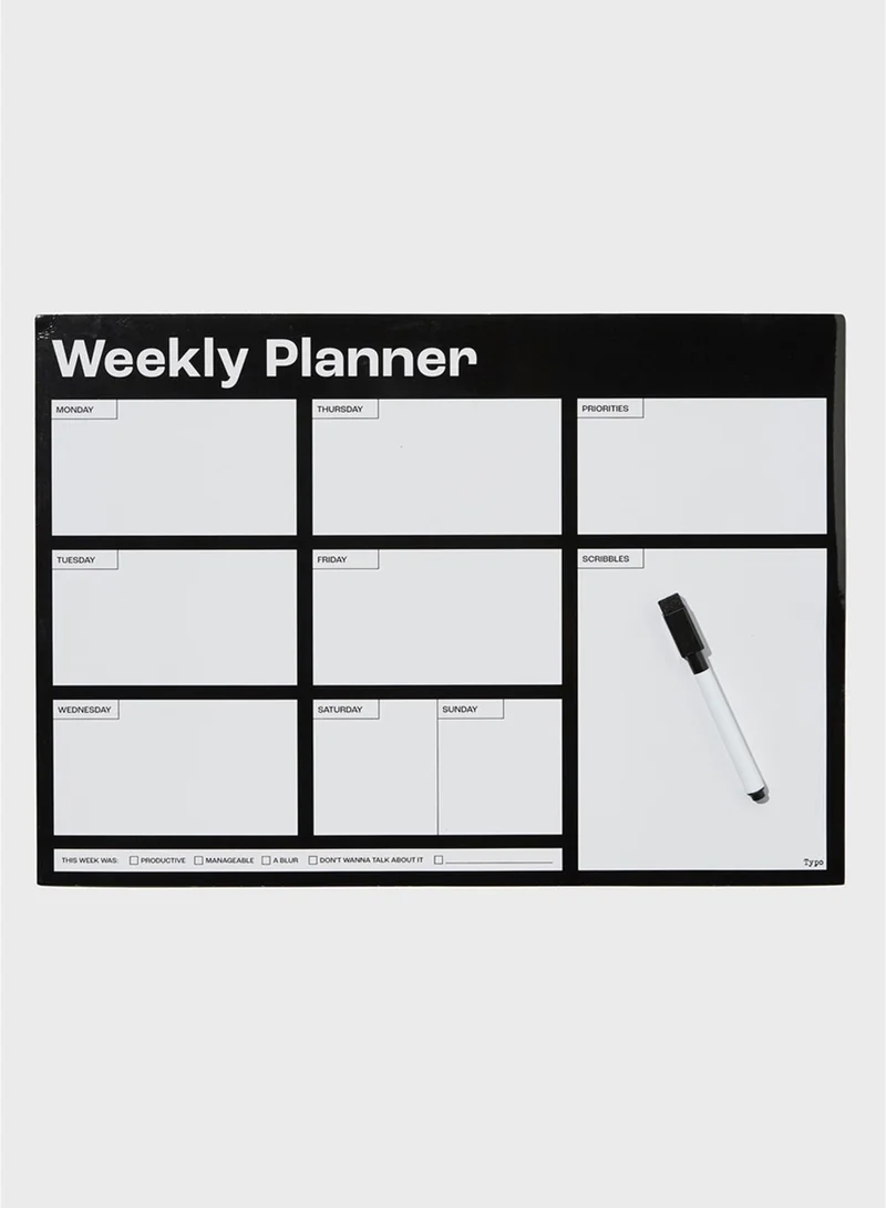 Typo A3 Weekly Magnetic Planner