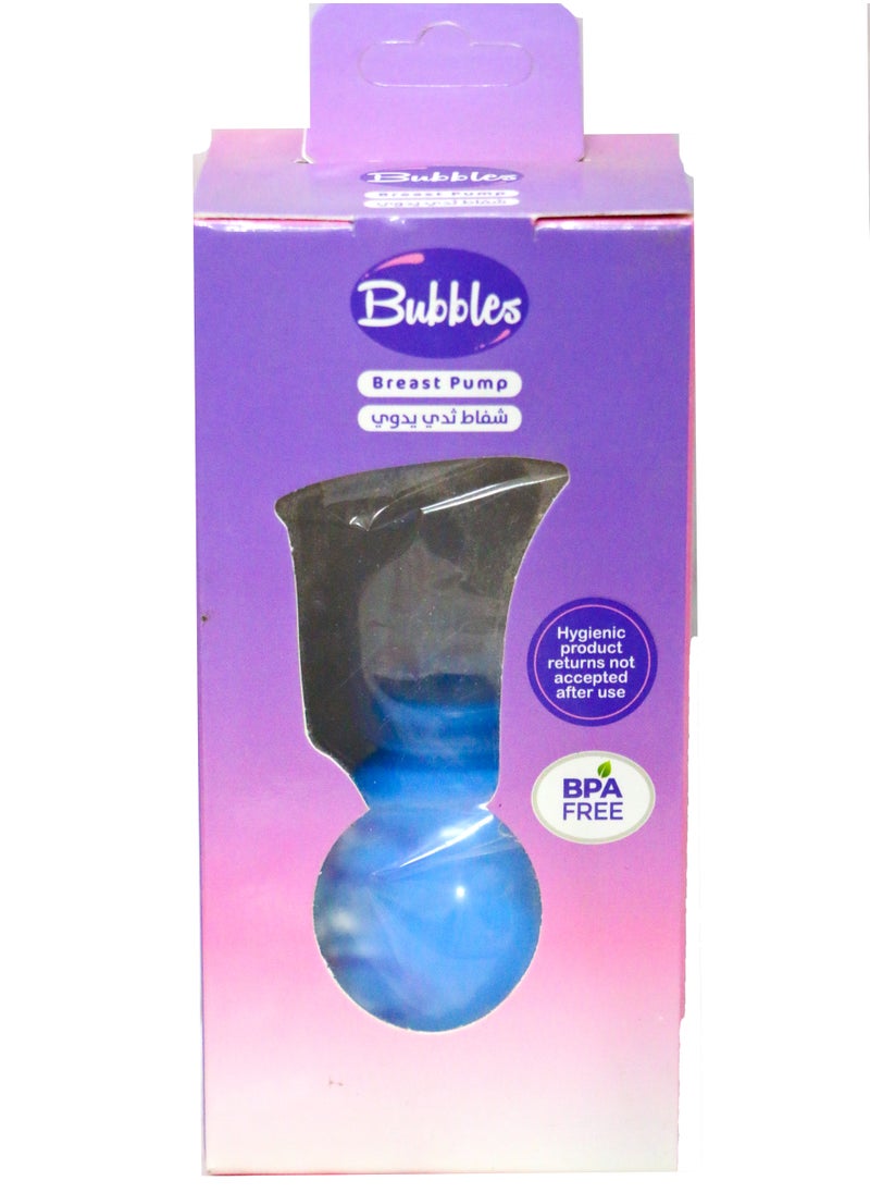 Bubbles Bubbles Manual Breast Pump Blue  - Image 1