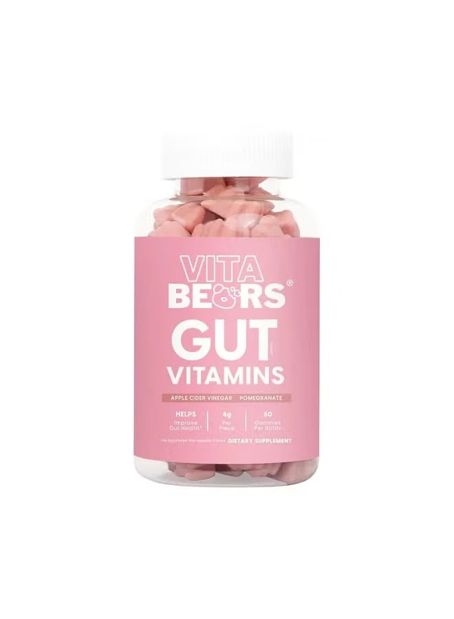 Vita Bears Gut Vitamins Gummies – Apple Cider Vinegar & Pomegranate Blend | 60 Count