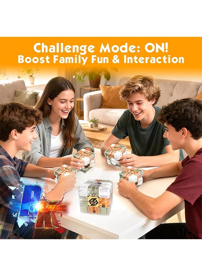 Large Labyrinth 3D Puzzles Maze Cube, Logical Challenge Maze Puzzle Cube Toy, Engaging Brain Teaser Toy, Interactive Mazes Game Educational Focus Game, Stress Relief, Gift for Kids Adults Focus and Logic Training - Image 4