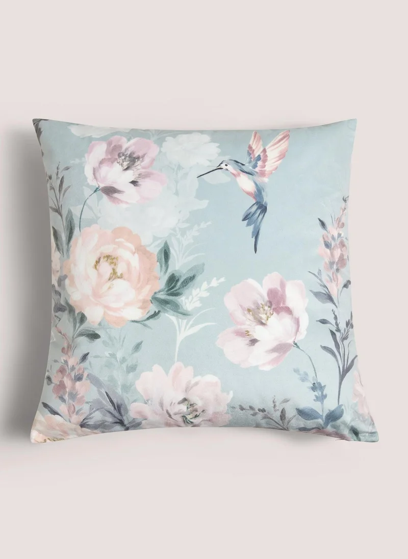 Matalan Floral Bouquet Cushion Blue