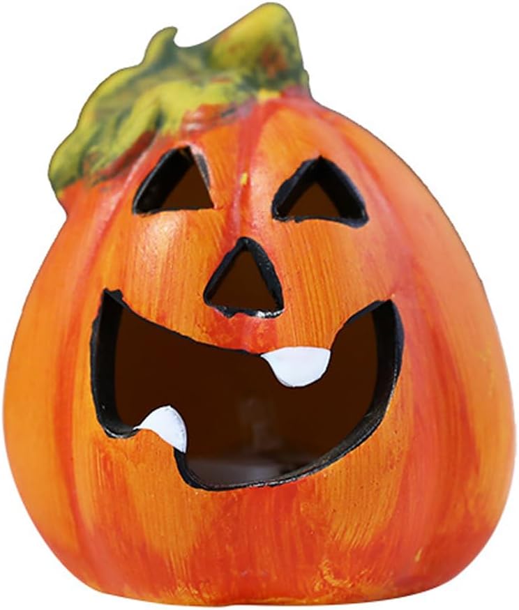 imene Halloween Pumpkin Decorations Figurines Indoorceramic Pumpkin Decorations for Home Display, Party Decor Items (Pumpkin A) - Image 1