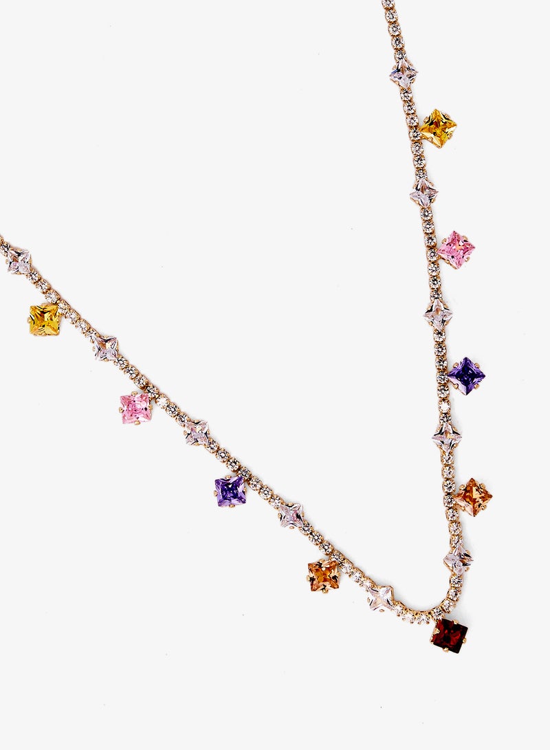 Ginger Multicolor Choker Necklace - Image 2