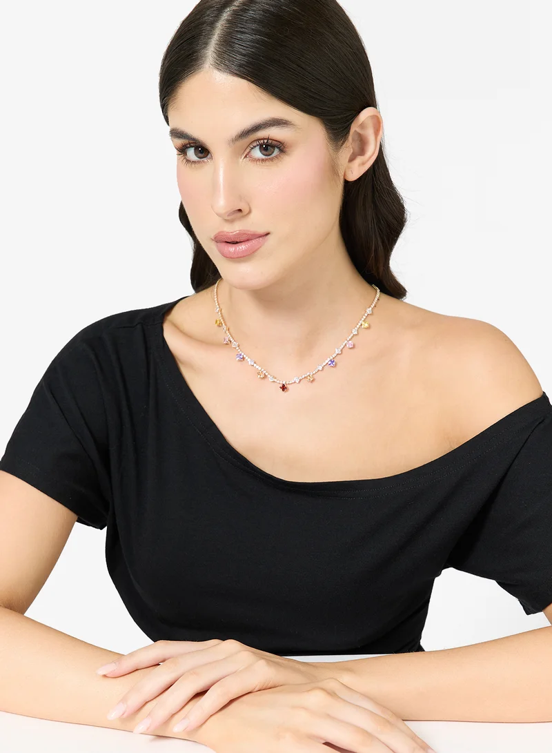 Ginger  Multicolor Choker Necklace for Women | Best Price UAE