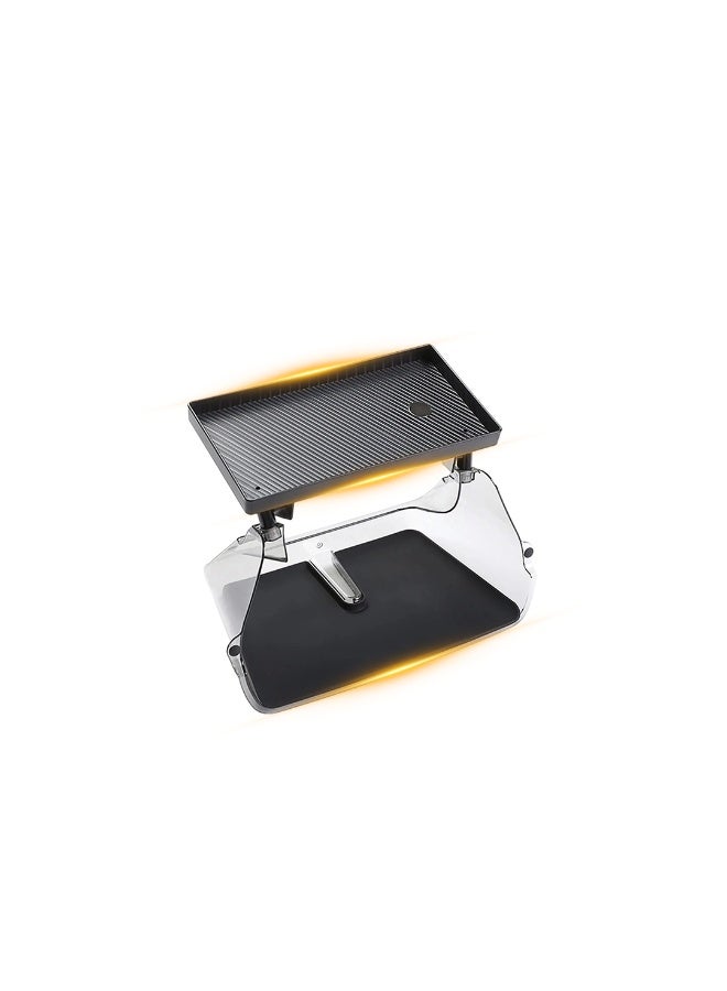 HPS Center Console Organizer Tray for Tesla Model 3/Y – Transparent Magnetic Behind-Screen Dashboard Storage Box & Tissue Holder - Image 1