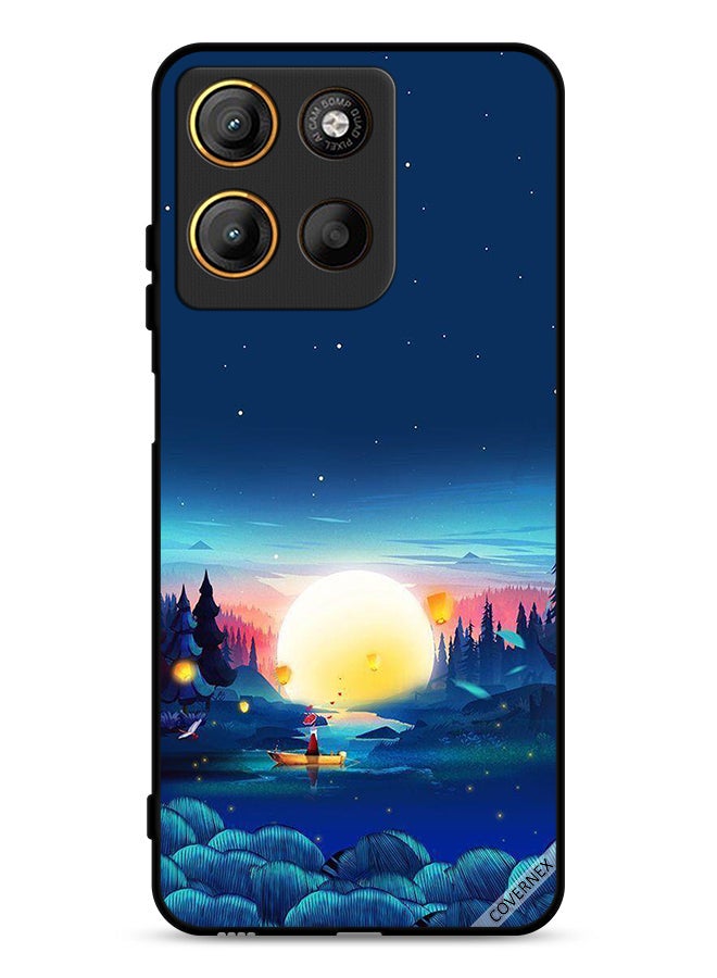 Covernex Motorola Moto G15 Protective Case Cover Sunset View Paint